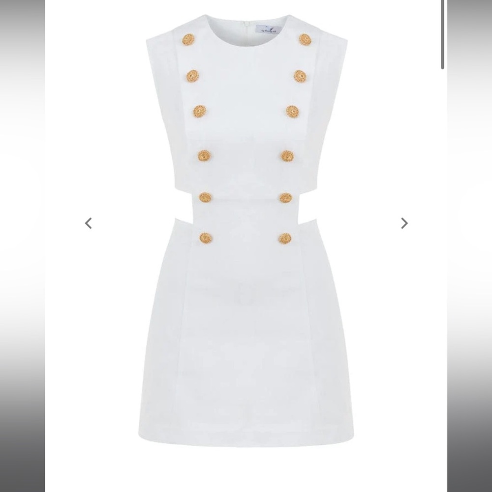 My Beachy Side Marin White Lotus dress